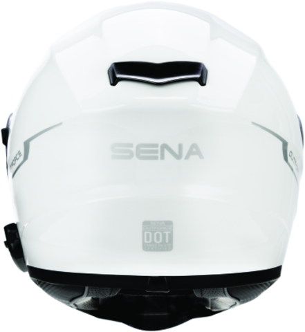 Sena Technologies Outforce Full Face Bluetooth Helmet Glossy White - XL - OUTFORCE-GW0XL