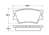 StopTech Street Touring 16-17 Toyota Camry Rear Brake Pads - 308.12120