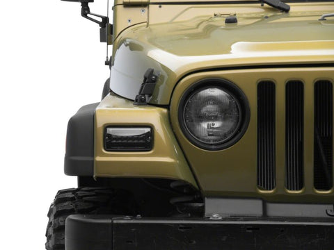 Raxiom 97-06 Jeep Wrangler TJ Axial Series LED Sequential Cornering Lights- Smoked - J211784