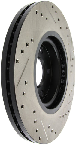 StopTech 06-07 350Z / 05-07 G35 exp Sport/ 06-07 G35X SportStop Slotted & Drilled Front Right Rotor - 127.42080R