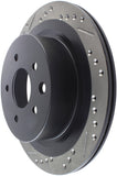 StopTech 06-07 350Z / 05-07 G35 / 06-07 G35X SportStop Slotted & Drilled Rear Right Rotor - 127.42088R