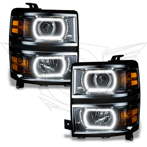 Oracle Chevy Silverado 14-15 Halo Kit Projector Style - ColorSHIFT w/ 2.0 Controller - 2386-333
