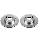 Power Stop 12-16 Mercedes-Benz C250 Front Evolution Drilled & Slotted Rotors - Pair - EBR876XPR