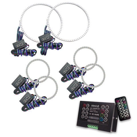 Oracle Nissan Frontier 01-04 Halo Kit - Triple - ColorSHIFT w/ 2.0 Controller - 3564-333
