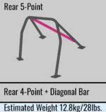 Cusco D1 Chromoly 5-PT Roll Cage Subaru Nissan GT-R (R35)S/O/No Cancel) Chromoly/Blue - 289 261 DLHD