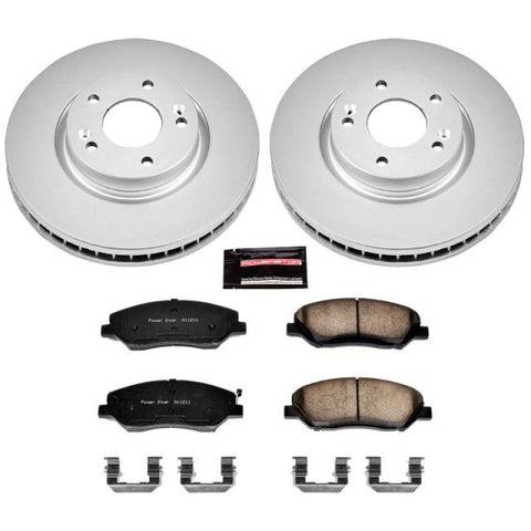 Power Stop 07-09 Hyundai Santa Fe Front Z17 Evolution Geomet Coated Brake Kit - CRK4665