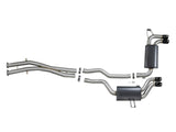 aFe MACH ForceXP 2.5 IN 304 Stainless Steel Cat-Back Exhaust System w/ Black Tips 01-06 BMW M3 (E46) - 49-36344-B