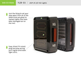 DV8 Offroad 07-18 Jeep Wrangler JK Horizontal LED Tail Light - TLJK-01