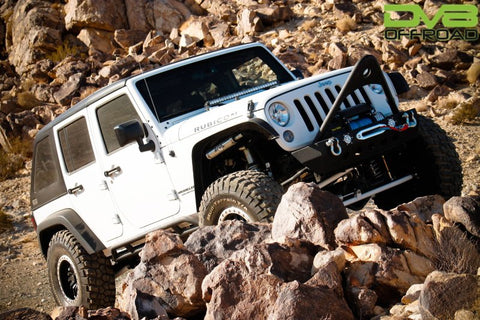 DV8 Offroad 07-18 Jeep Wrangler JK 2 Piece Fast Back Hard Top 4 Door - Black (DS Only) - HT07FB42