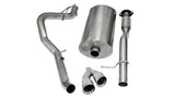 Corsa 2009-2013 Chevrolet Suburban 1500 5.3L V8 Polished Sport Cat-Back Exhaust - 14914