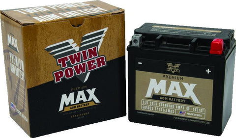 Twin Power GYZ-16HL Premium MAX Battery Replaces H-D 65958-04 Made in USA 240 CCA - 485023
