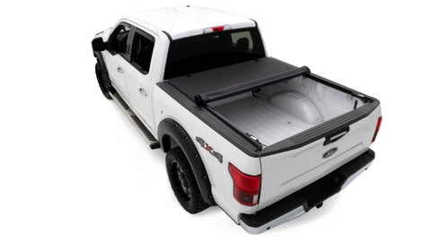 Lund 04-18 Ford F-150 (5.5ft. Bed) Genesis Roll Up Tonneau Cover - Black - 96072