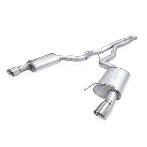 Stainless Works 2024 Mustang GT Catback Dual Tips Legend Sound X-Pipe Factory Connect Exhaust - M24CBXFCL