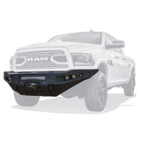 Westin 10-18 RAM 2500/3500 Pro-Series Front Bumper - Tex. Blk - 58-411195