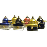 BLOX Racing 2-Port Design Black/Black Adjustable Fuel Pressure Regulator - BXFU-00410-BKB