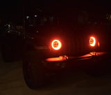 Oracle Jeep Wrangler JL/Gladiator JT LED Surface Mount Headlight Halo Kit - White - 1214-001