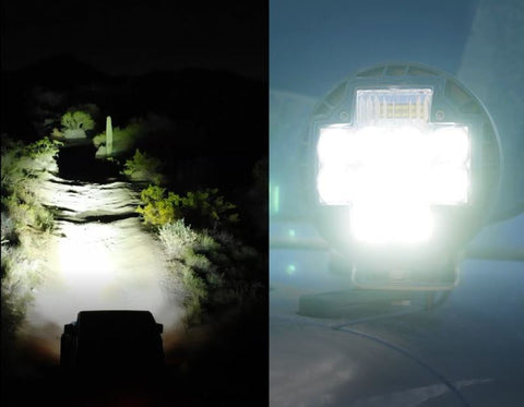 ARB Nacho 5.75in Offroad TM5 Combo White LED Light Set - TM512