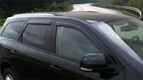 Stampede 2011-2019 Dodge Durango Tape-Onz Sidewind Deflector 4pc - Smoke - 6259-2