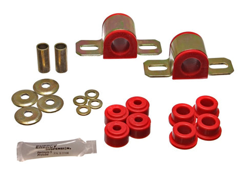 Energy Suspension 84-01 Jeep Cherokee Red Frt 24mm Sway Bar Bushing Set w/End Link Bushings - 2.5104R