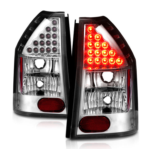 ANZO 2005-2008 Dodge Magnum LED Taillights Chrome - 321016