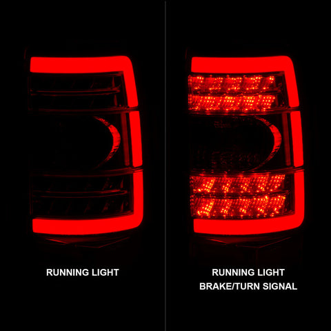 ANZO 2000-2006 Chevrolet Tahoe LED Tail Lights w/ Clear Lens Black Housing - 311362