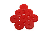 Energy Suspension Polyurethane Pad Set - 2-9/32in OD x 7/16in Hole ID x 1/2in Height - Round Red - 9.9528R