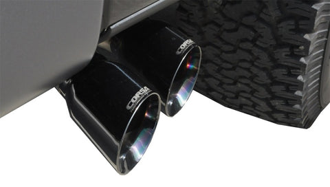 Corsa 2011-2014 Ford F-150 Raptor 6.2L V8 145in Wheelbase Black Xtreme Cat-Back Exhaust - 14760BLK