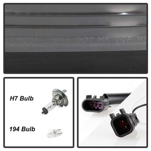 Spyder 04-06 Dodge Durango Projector Headlights - Black PRO-YD-DDU04-LB-BK - 5086600