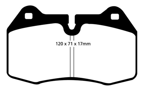 EBC 94-99 BMW M5 3.8 (E34) Bluestuff Front Brake Pads - DP51032NDX