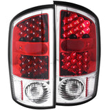 ANZO 2002-2005 Dodge Ram 1500 LED Taillights Red/Clear - 311133