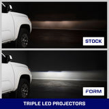 Form Lighting 2016-2023 Toyota Tacoma LED Projector Headlights with Selectable DRL (Pair) - FL0001