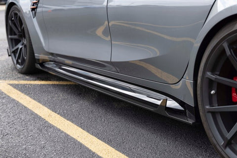 Dinan 21-26 BMW M3 Carbon Side Skirt G8X M3/M4 Gloss - D980-0047