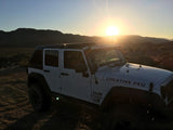 DV8 Offroad 07-18 Jeep Wrangler JK 2 Piece Fast Back Hard Top 4 Door - Black (DS Only) - HT07FB42
