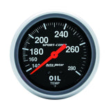 Autometer 2-5/8in 140-280 Degree F Mechanical 12ft Oil Temp Sport-Comp Gauge - 3443