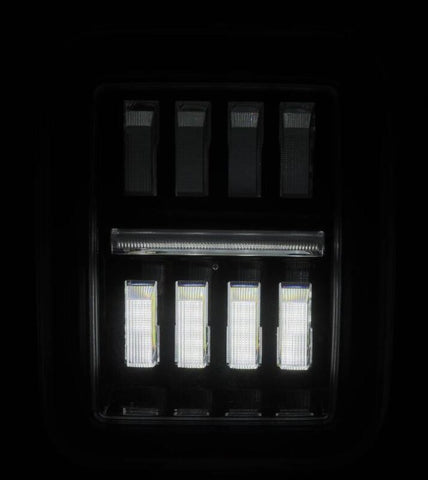 AlphaRex 19-24 Jeep Gladiator JT Nova-Series Prismatic LED Tail Lights - Black-Red - 602070