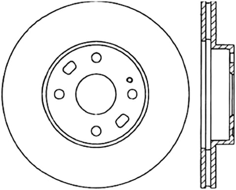 Centric 94-05 Mazda Miata MX-5 (Normal Suspension) Front CryoStop Rotor - 120.45050CRY