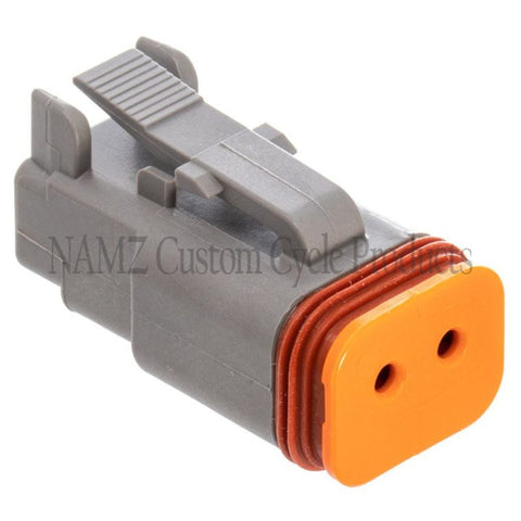 NAMZ Deutsch DT Series 2-Wire Plug & Wedgelock - Grey (Repl HD 72132-94GY) - DP-2G