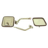 Rugged Ridge 97-06 Jeep Wrangler TJ Stainless Steel CJ-Style Side Mirror Kit - 11005.07