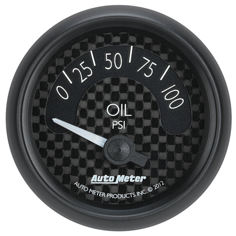 Autometer GT Series 52mm Short Sweep Electronic 0-100 psi Oil Pressure - 8027