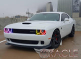Oracle Dodge Challenger 08-14 LED Waterproof Halo Kit - ColorSHIFT w/o Controller - 1292-334