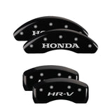 MGP 4 Caliper Covers Engraved Front & Rear Ridgeline Black Finish Silver Char 2019 Honda Ridgeline - 20213SRGLBK