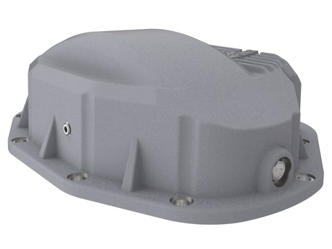 aFe Rear Differential Cover (Raw; Street Series); Dodge Diesel Trucks 94-02 L6-5.9L (td) - 46-70030