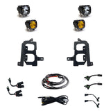 Baja Designs 19-22 GMC 1500 S1 Fog Pocket Mount Kit Clear Spot / Clear Wide Cornering - 448085