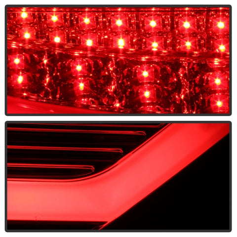 Spyder 08-12 Audi A5 LED Tail Lights - Red Clear ALT-YD-AA508V2-LED-RC - 5083258