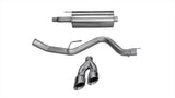 Corsa 2015 Ford F-150 5.0L V8 (Super Crew Cab) Polished Sport Single Side Dual 4in Tips CB Exhaust - 14837