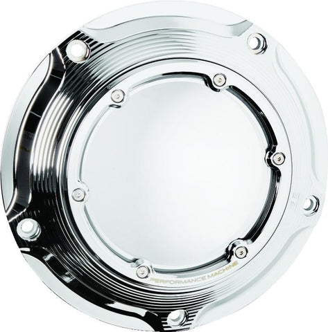 Performance Machine Vision Derby Cover W/Bezel - Chrome - 0177-2083M-CH