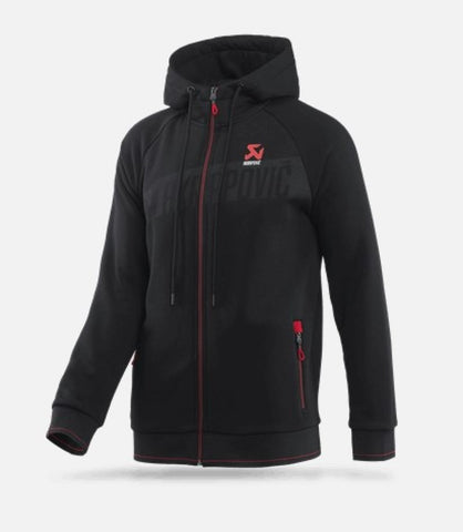 Akrapovic Mens Corpo Zip Hoodie Black - Large - 802057