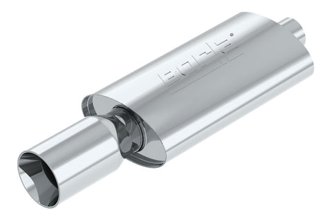 Borla Boomer Muffler Thumper Oval 2-1/4in In 4in Side Round Out - 40057