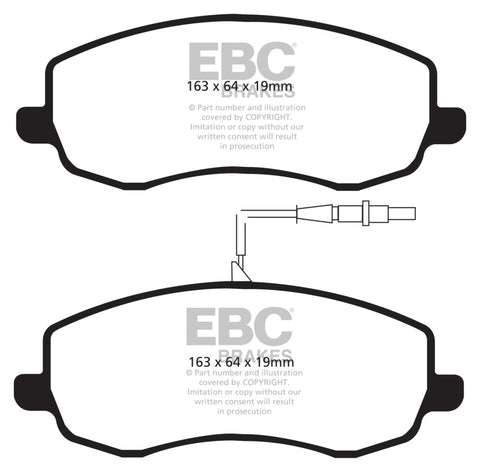EBC AP Racing Caliper CP7040 (AP Racing Pad CP7040D54) Bluestuff Brake Pads - DP5062NDX
