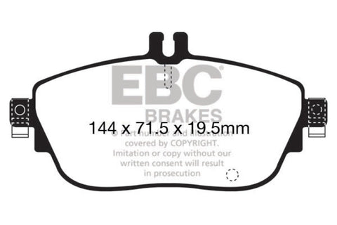 EBC 13+ Mercedes-Benz CLA250 2.0 Turbo Greenstuff Front Brake Pads - DP22165